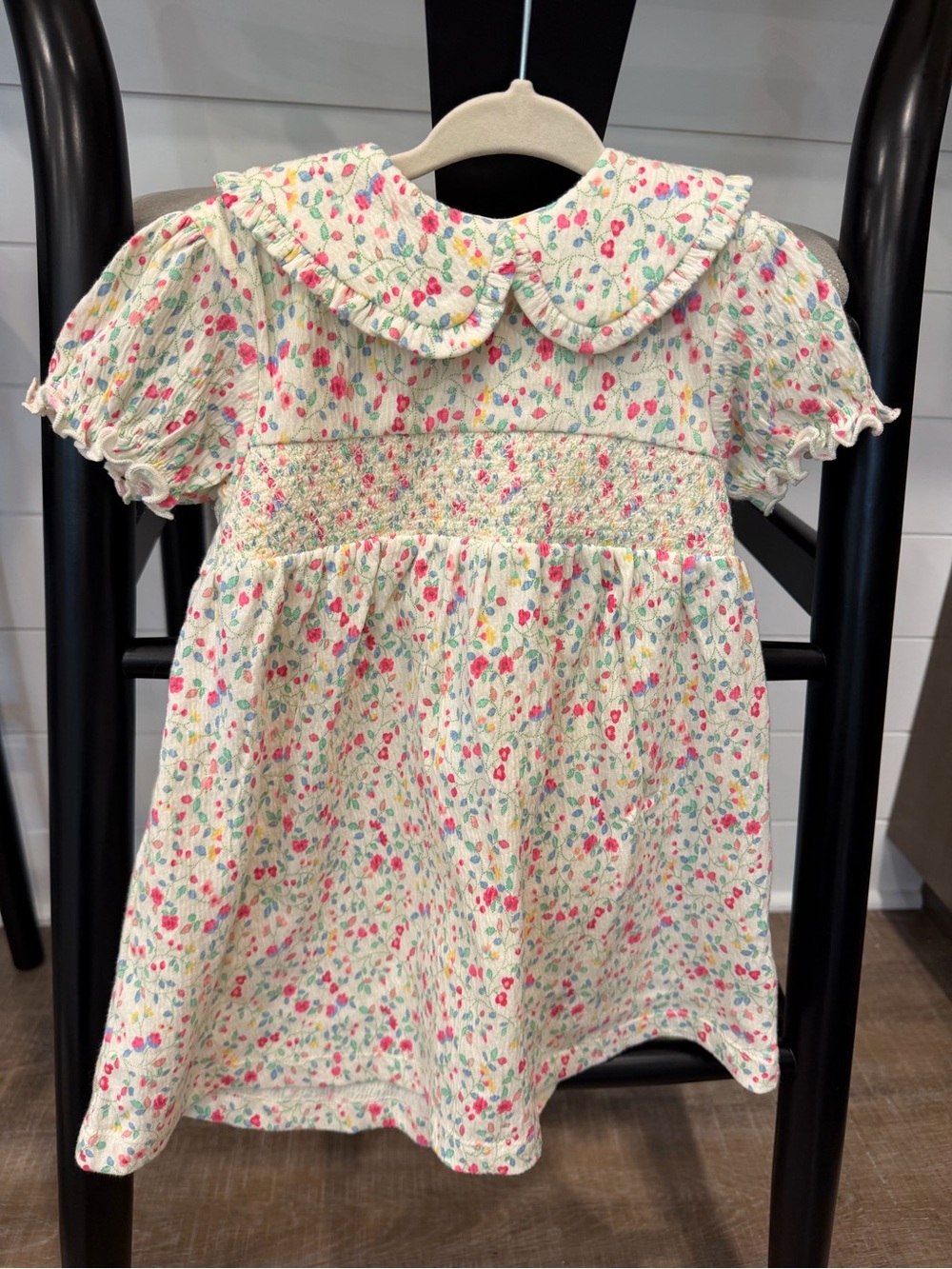 JoJo Maman Bebe Ditsy floral Smocked Baby Dress